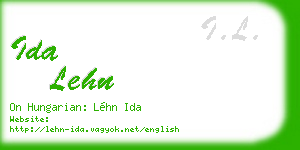 ida lehn business card